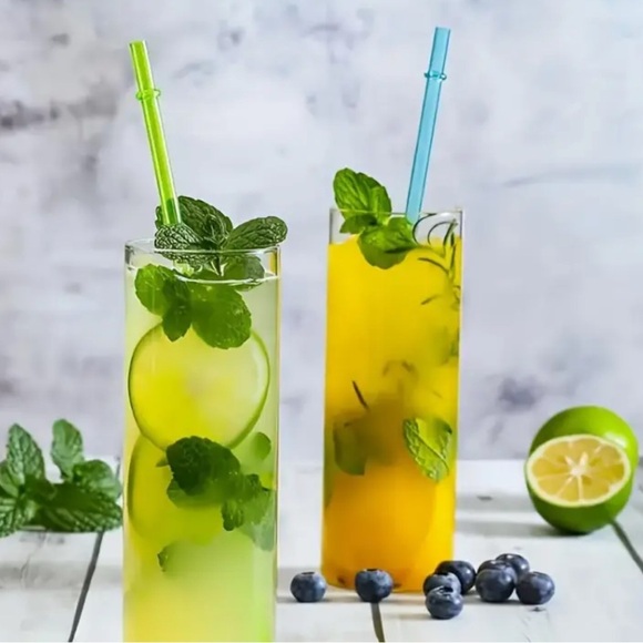 NIP Set of 12 of Colorful Plastic Replacement Straws for 20oz or 30oz Tu… - Picture 3 of 6